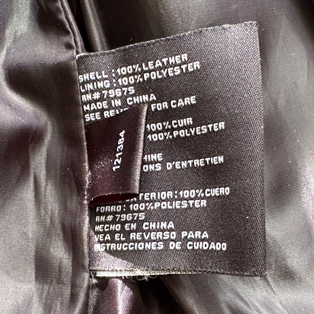 Michael Kors Leather Moto Jacket - Picture 11 of 11